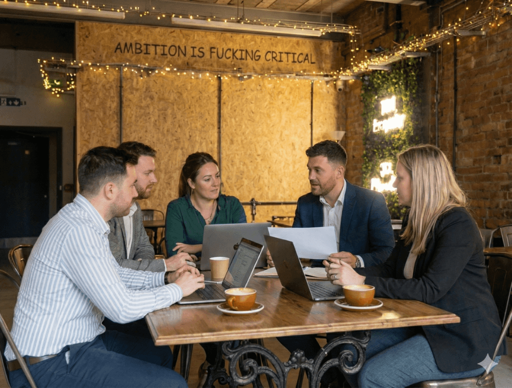 Community gathering at Studio Café Swansea